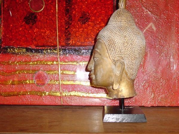 BOUDDHA : TÊTE EN BRONZE DORE - Le blog de ADELINE
