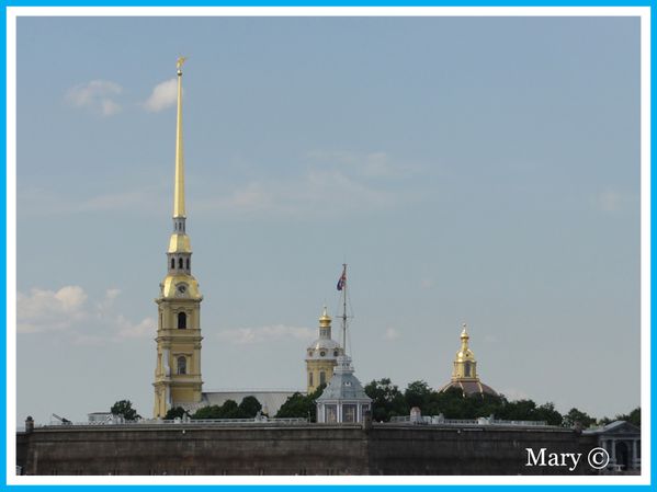 La forteresse Pierre et Paul de St Pétersbourg