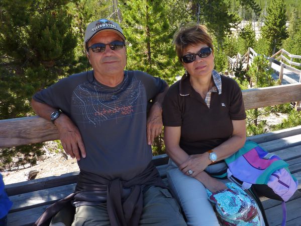 Jour 11 Yellowstone Norbert et Martine Norris Basin