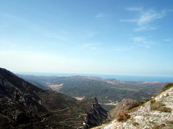 Panorama du col avant le Plateau de Lassithi 01