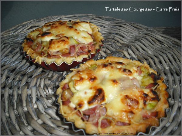 tartelettes courgettes - carré frais