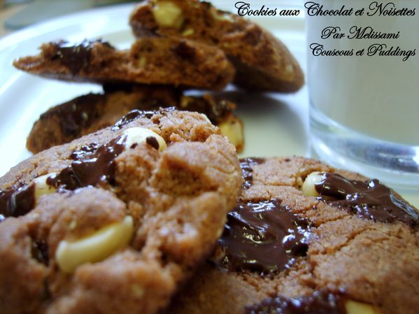 cookies au chocolat et noisettes