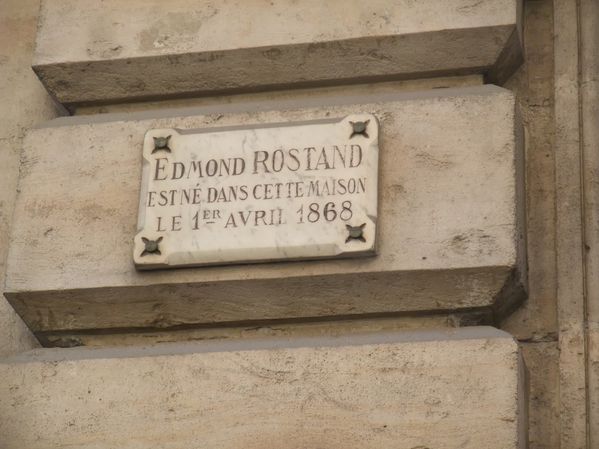 14 rue Edmond Rostand plaque Rostand