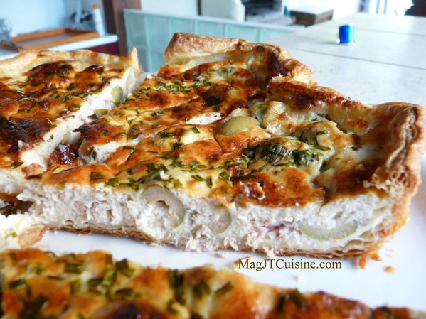 quiche thon, olive, chèvre et ciboulette1