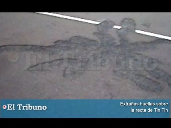 La trace au sol laissée par l'ovni près de Cachi en Argentine devient une attraction touristique Cachi-trace