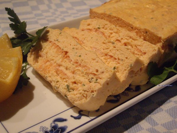 Terrine de saumon et saumon fumé - plat