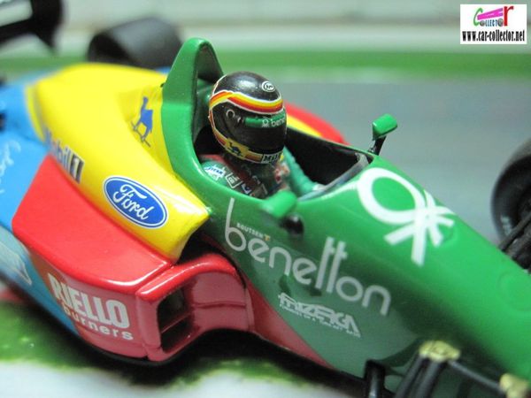 F1 BENETTON FORD B188 1988 THIERRY BOUTSEN MINICHAMPS 1/43  car 