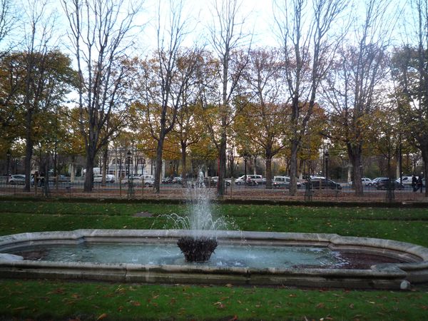 Bassin jardins des Champs-Elmysées - automne