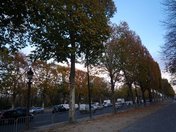 Jardins des Champs-Elysées en automne