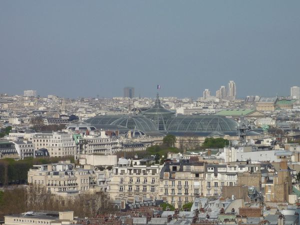 Le Grand Palais vu du 1er étage de la Tour Eiffel