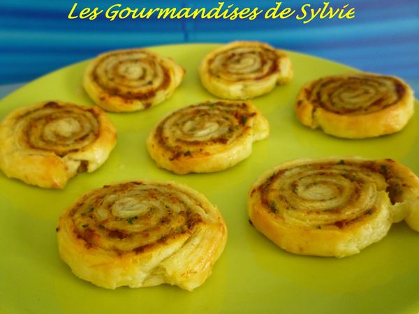 Escargots Feuilletés aux Tomates Séchées 1
