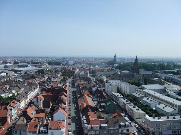 vue de calais du haut du phare