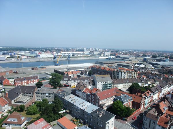 vue de calais du haut du phare