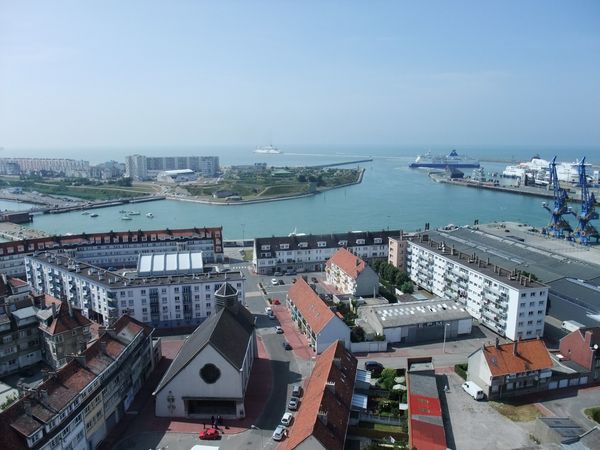 vue de calais du haut du phare