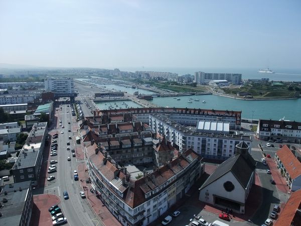 vue de calais du haut du phare