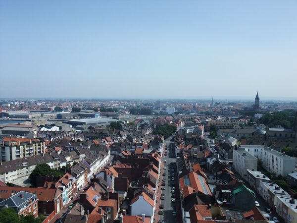 vue de calais du haut du phare