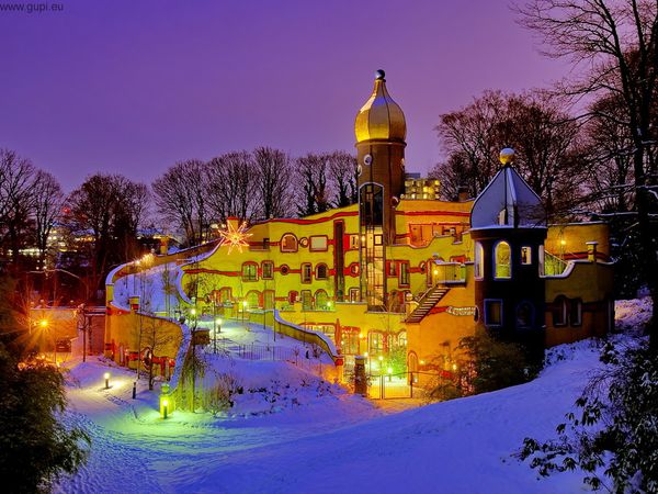 Hundertwasserhaus-Winter -Vienna