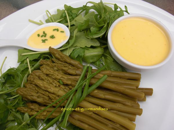 Asperges vertes sauce hollandaise CIMG8260 (2)