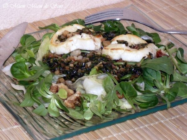 salade noix chevre chaud 3