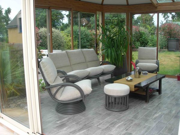 Les meubles de veranda exodia home design tables ceramique ... Couleur désign Véranda