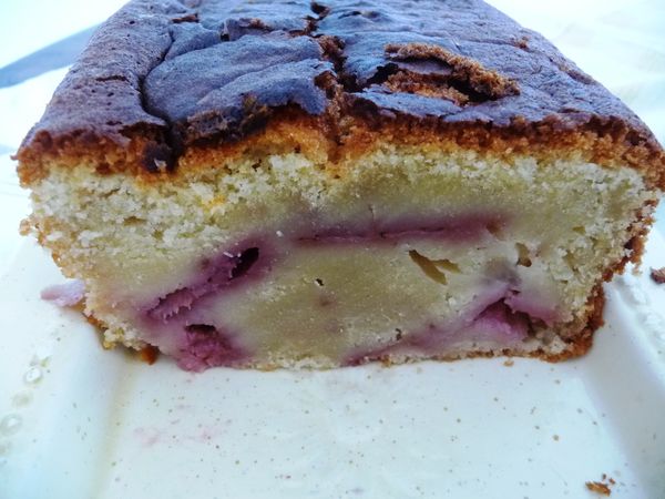 cake à la fraise et aux poires 2