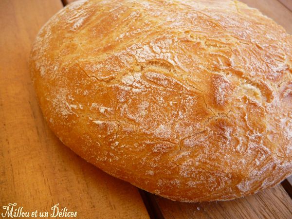 Mini pain blanc sans pétrissage 2 de Millou 