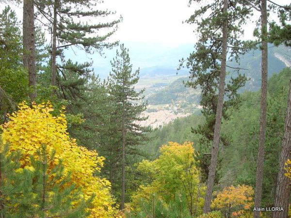 Vue sur la vallée côté Châtillon