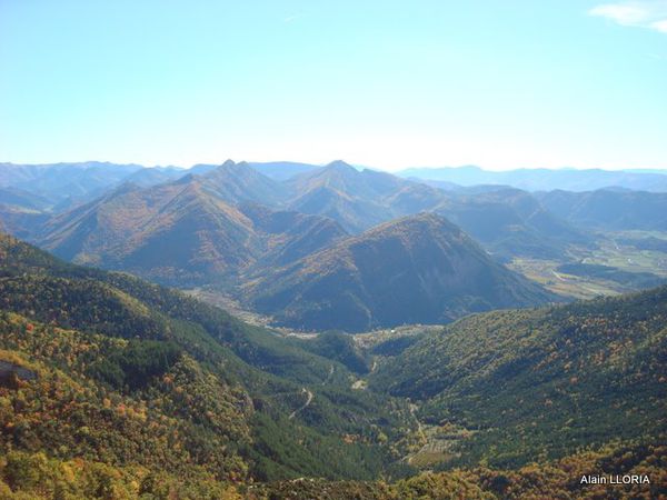 Vue sur la vallée côté Châtillon