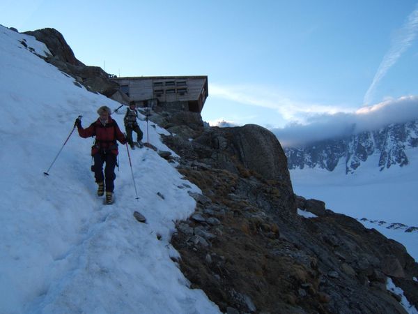 Jour 2: 01-départ au petit matin du refuge d'Argentière