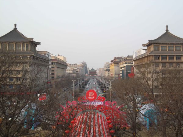 Xi'an, vue depuis mur d enceinte