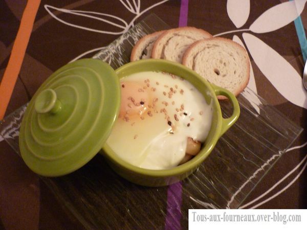 oeuf cocotte noix se st jacques