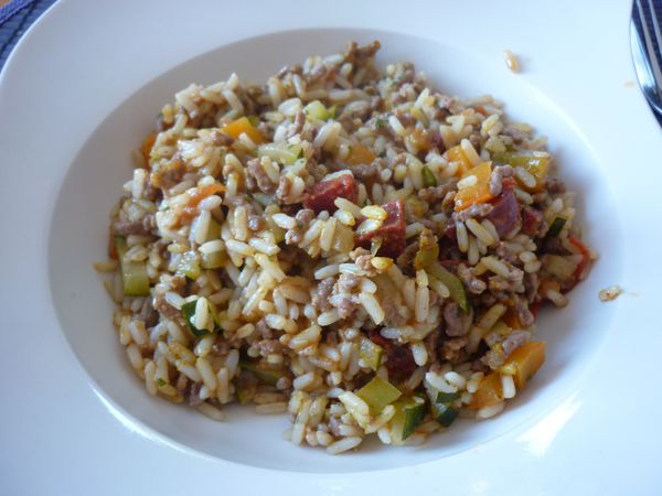 poelée de riz viande hachée (2)