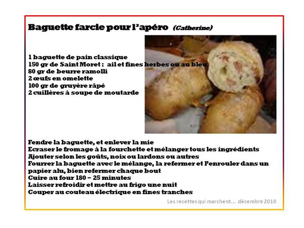 baguette apéro catherine