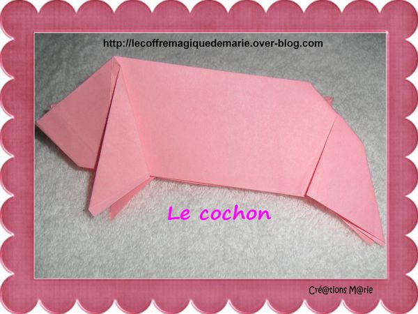 origami 1 cochon