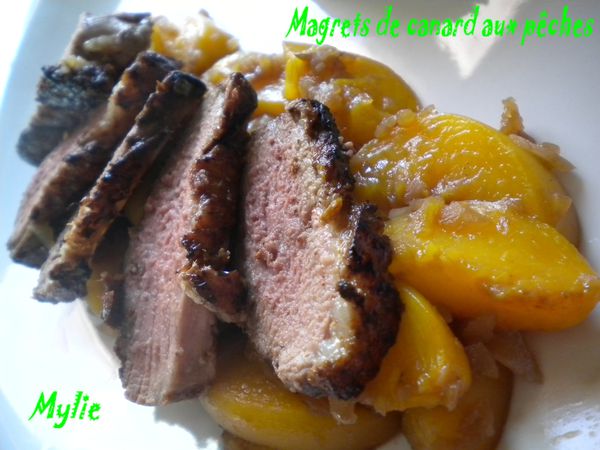 magrets de canard aux pêches 2