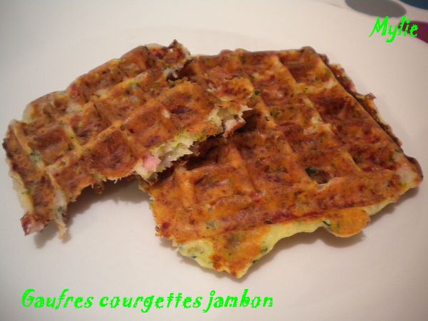 gaufre jambon courgettes 2