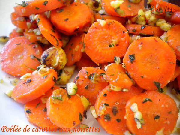 poélée de carottes aux noisettes 1