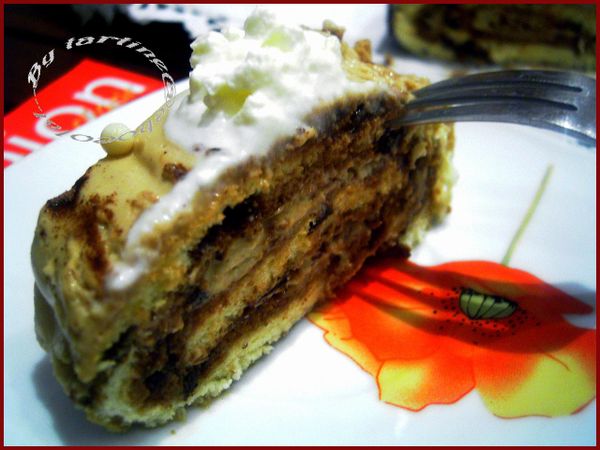 Bûche Moka mascarpone