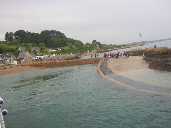 ÎLE DE BREHAT - départ en bateau
