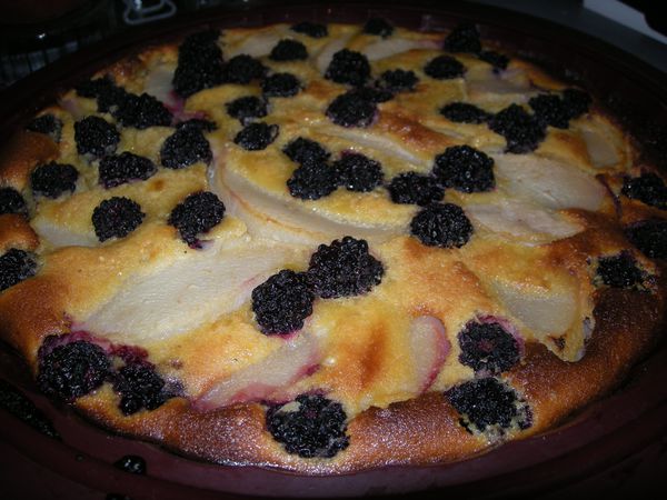 Clafoutis poire Mûres (5)