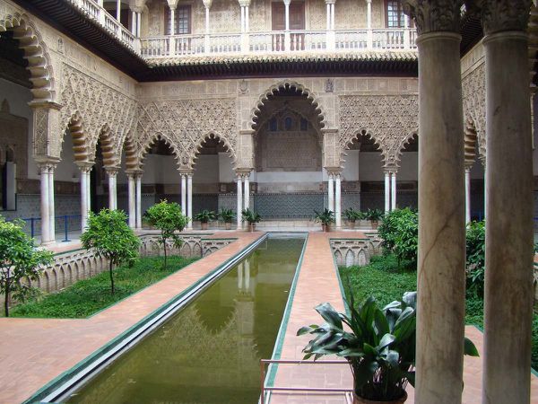 Seville-Alcazar-patio intérieur du palais-.jpg