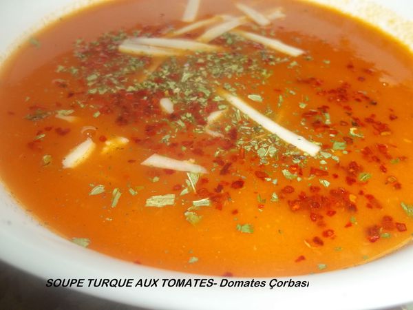 Recette - Soupe à la tomate économique 