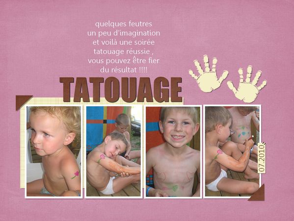 tatouage VACANCE