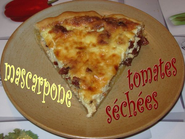 Tarte mascarpone-tomates séchées4