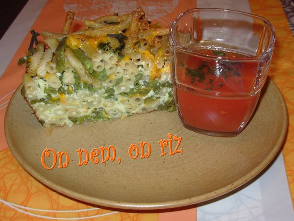 Terrine de macaronis, haricots verts, mimolette4