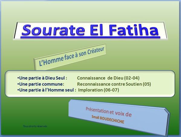 Sourate El Fatiha B 01