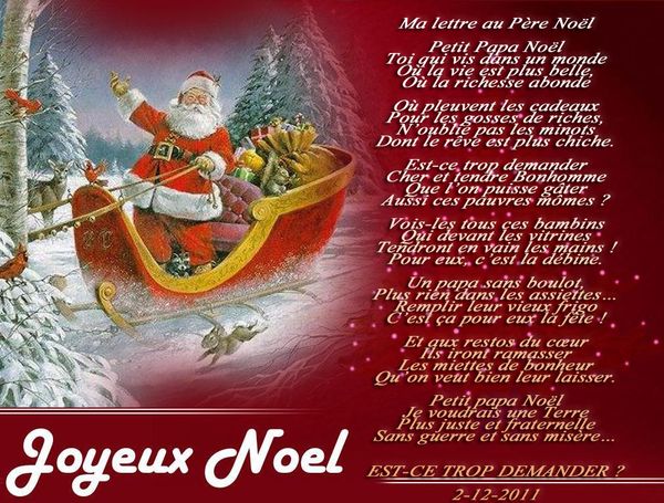 lettre au père noël