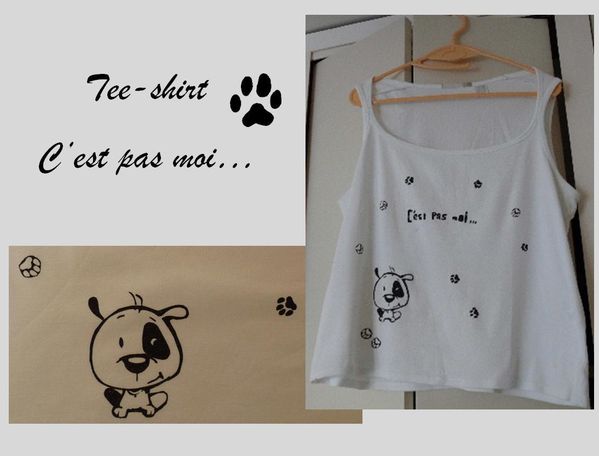 tee-shirt petit chien