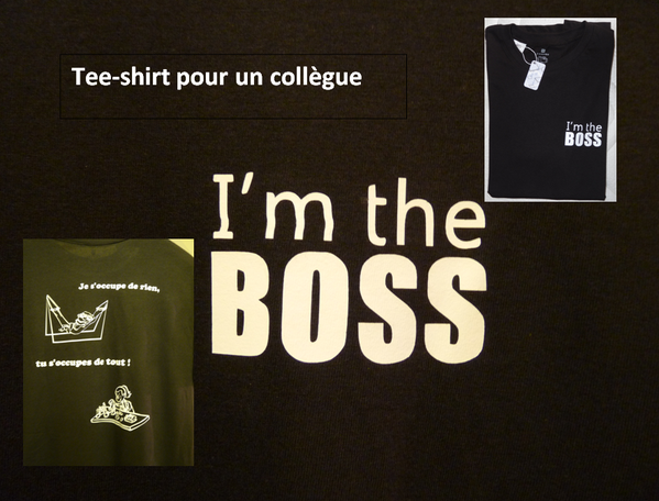 tee-shirt I'm the boss