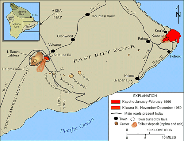 Kilauea map 1960